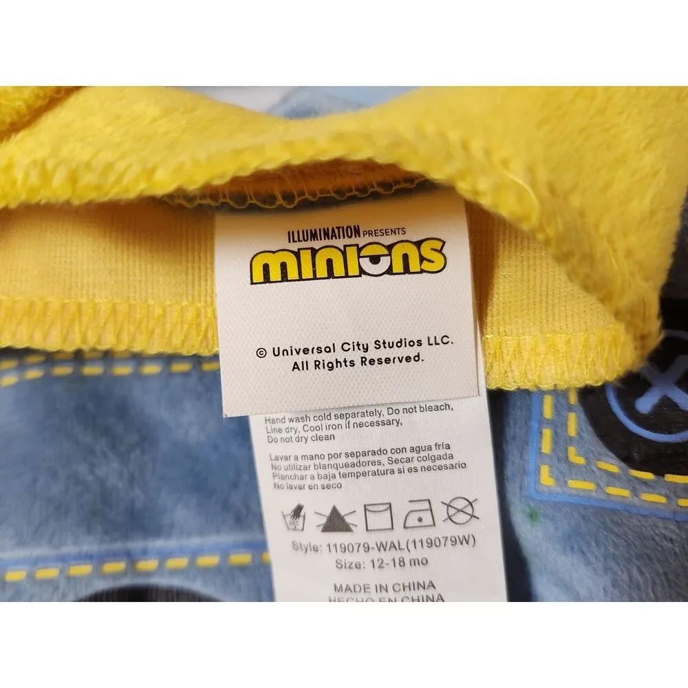 Minions Toddler Costume 12–18M One Piece Suit